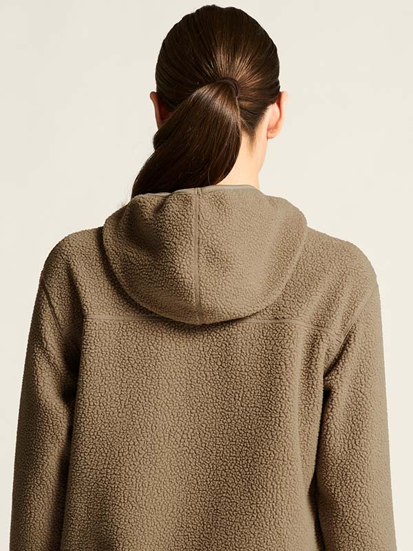 Join Pile Fleece FZ Hood dam