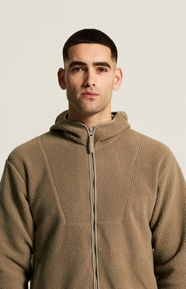 Join Pile Fleece FZ Hood herr