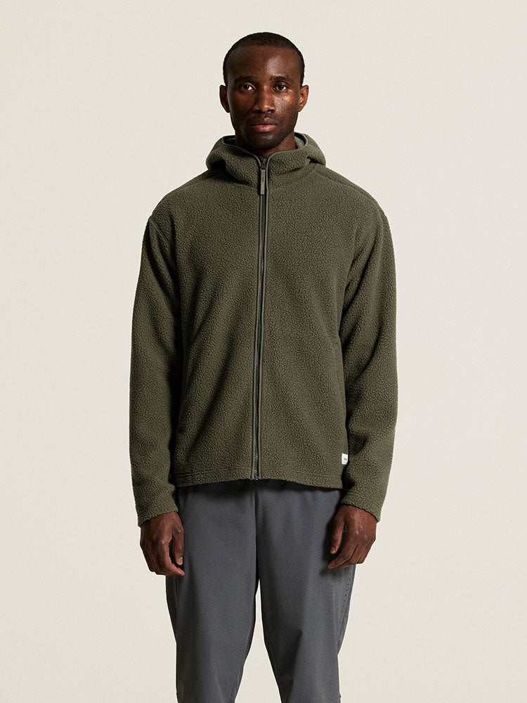Join Pile Fleece FZ Hood herr