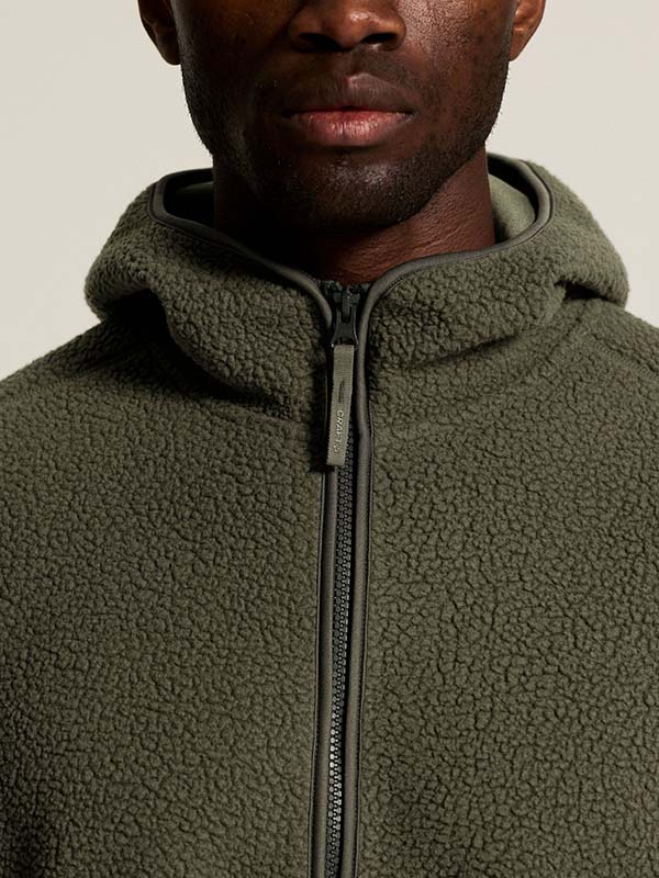 Join Pile Fleece FZ Hood herr