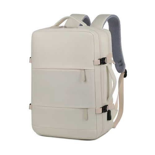 Datorryggsäck oxford beige