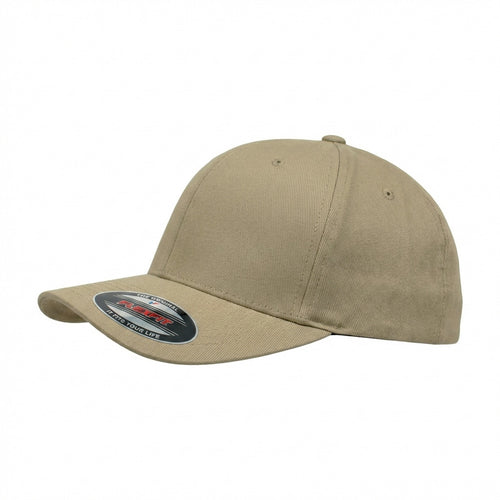 Beige Flexfit keps från sidan