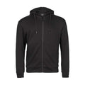 Ribbed Interlock Hooded Full Zip