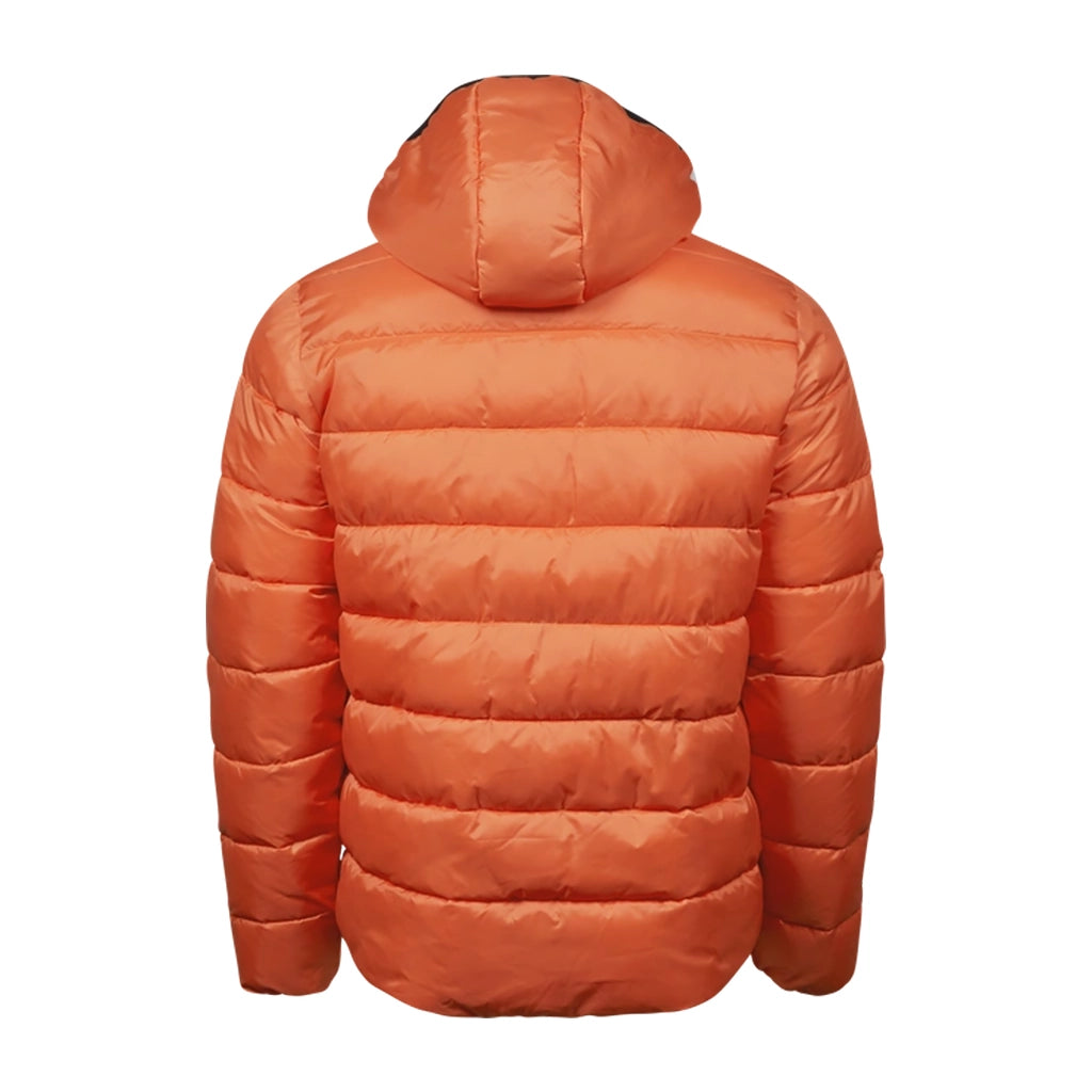 Orange jacka bakifrån