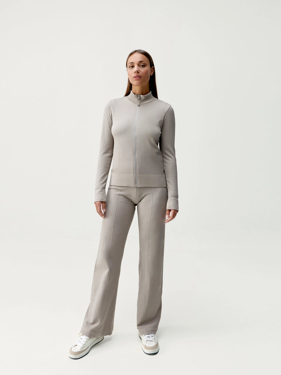 Tröja zip dam framifrån helbild