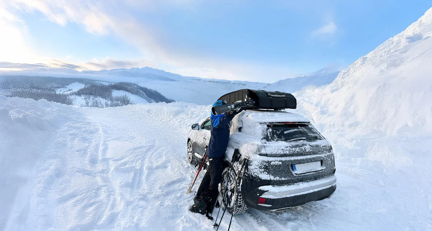 Vinter med twistboxes takbox